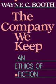 Cover of: The company we keep: an ethics of fiction