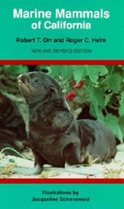 Cover of: Marine mammals of California by Robert Thomas Orr