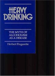 Cover of: Heavy drinking