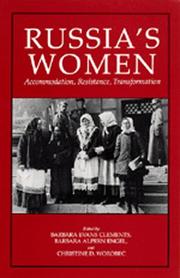 Cover of: Russia's women: accommodation, resistance, transformation
