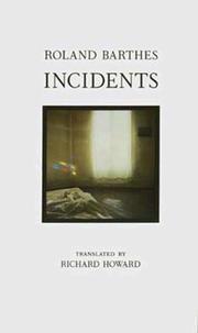Incidents by Roland Barthes