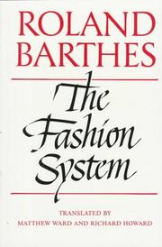 Cover of: The fashion system by Roland Barthes