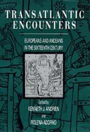Cover of: Transatlantic encounters: Europeans and Andeans in the sixteenth century