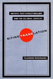 Siting Translation by Tejaswini Niranjana