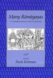 Cover of: Many Ramayanas: The Diversity of a Narrative Tradition in South Asia