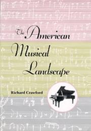 Cover of: The American musical landscape