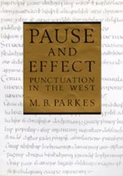 Pause and effect by M. B. Parkes