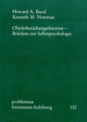 Cover of: Objektbeziehungstheorien. Brücken zur Selbstpsychologie.