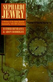 Cover of: Sephardi Jewry: a history of the Judeo-Spanish community, 14th--20th centuries