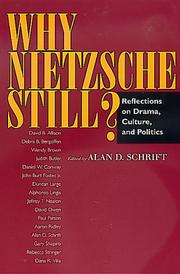 Cover of: Why Nietzsche Still?: Reflections on Drama, Culture, and Politics