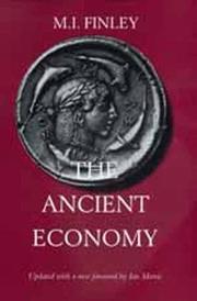 The ancient economy by M. I. Finley