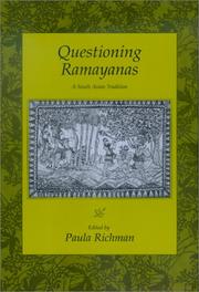 Cover of: Questioning Ramayanas: A South Asian Tradition
