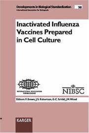 Cover of: Inactivated Influenza Vaccines Prepared in Cell Culture (Developments in Biologicals) by 