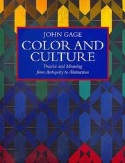 Color and culture by Gage, John.