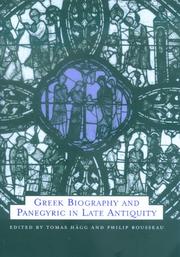 Cover of: Greek biography and panegyric in late antiquity