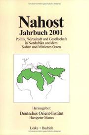 Cover of: Nahost Jahrbuch 2001.