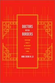 Doctors within borders : profession, ethnicity, and modernity in colonial Taiwan