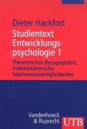 Cover of: Studientext Entwicklungspsychologie 1.