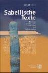 Cover of: Sabellische Texte. Die Texte des Oskischen, Umbrischen und Südpikenischen.