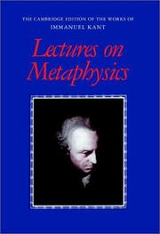 Lectures on metaphysics