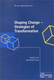Cover of: Shaping Change: Strategies of Transformation