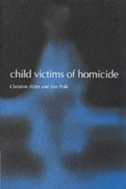 Cover of: Child Victims of Homicide