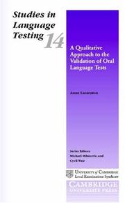 A qualitative approach to the validation of oral language tests