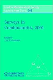 Surveys in combinatorics, 2001