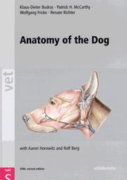 Cover of: Anatomy of the Dog: An Illustrated Text (Vet (Schlutersche))