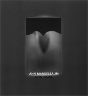 Cover of: Ann Mandelbaum: New Work