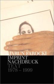 Cover of: Nachdruck/Imprint: Texte/Writings