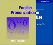 English Pronunciation in Use Audio CD Set (English Pronunciation in Use) by Mark Hancock
