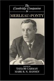 The Cambridge companion to Merleau-Ponty