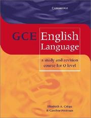 GCE English language : a study and revision course for O level