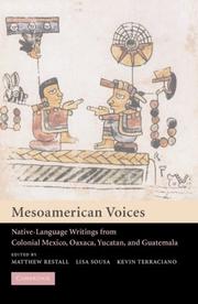 Mesoamerican voices : native-language writings from Colonial Mexico, Oaxaca, Yucatan, and Guatemala