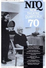 New Theatre Quarterly 70 by Clive Barker, Simon Trussler