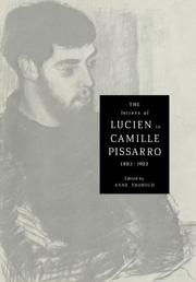 Cover of: The Letters of Lucien to Camille Pissarro, 18831903 (Cambridge Studies in the History of Art)