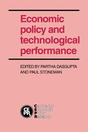 Cover of: Economic Policy and Technological Performance