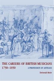Cover of: The Careers of British Musicians, 17501850 | Deborah Rohr