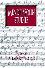 Cover of: Mendelssohn Studies (Cambridge Composer Studies)