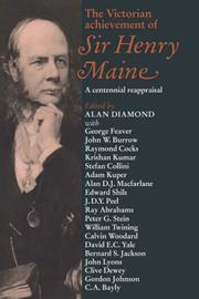Cover of: The Victorian Achievement of Sir Henry Maine: A Centennial Reappraisal