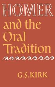 Cover of: Homer and the oral tradition