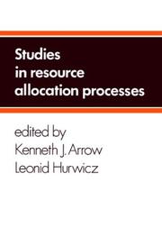 Studies in resource allocation processes