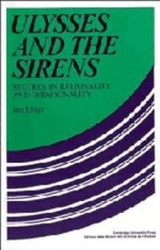 Cover of: Ulysses and the Sirens: studies in rationality and irrationality
