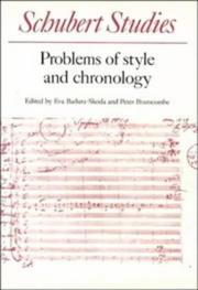 Schubert studies : problems of style and chronology