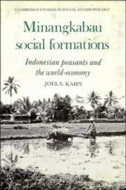 Minangkabau Social Formations by Joel S. Kahn