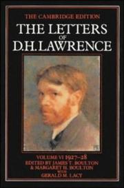 The letters of D. H. Lawrence. Vol.6, March 1927-November 1928