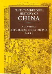 Cover of: The Cambridge History of China