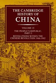 Cover of: The Cambridge History of China by 