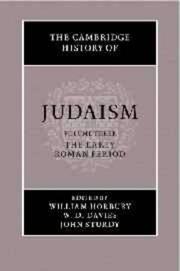 Cover of: The Cambridge History of Judaism, Vol. 3: The Early Roman Period